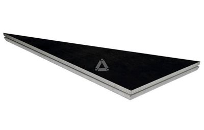 Basicline Black Coated Triangle R 2x1m